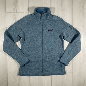 Patagonia Women's Medium Better Sweater Blue Full Zip Jacket Outdoor Hiking
